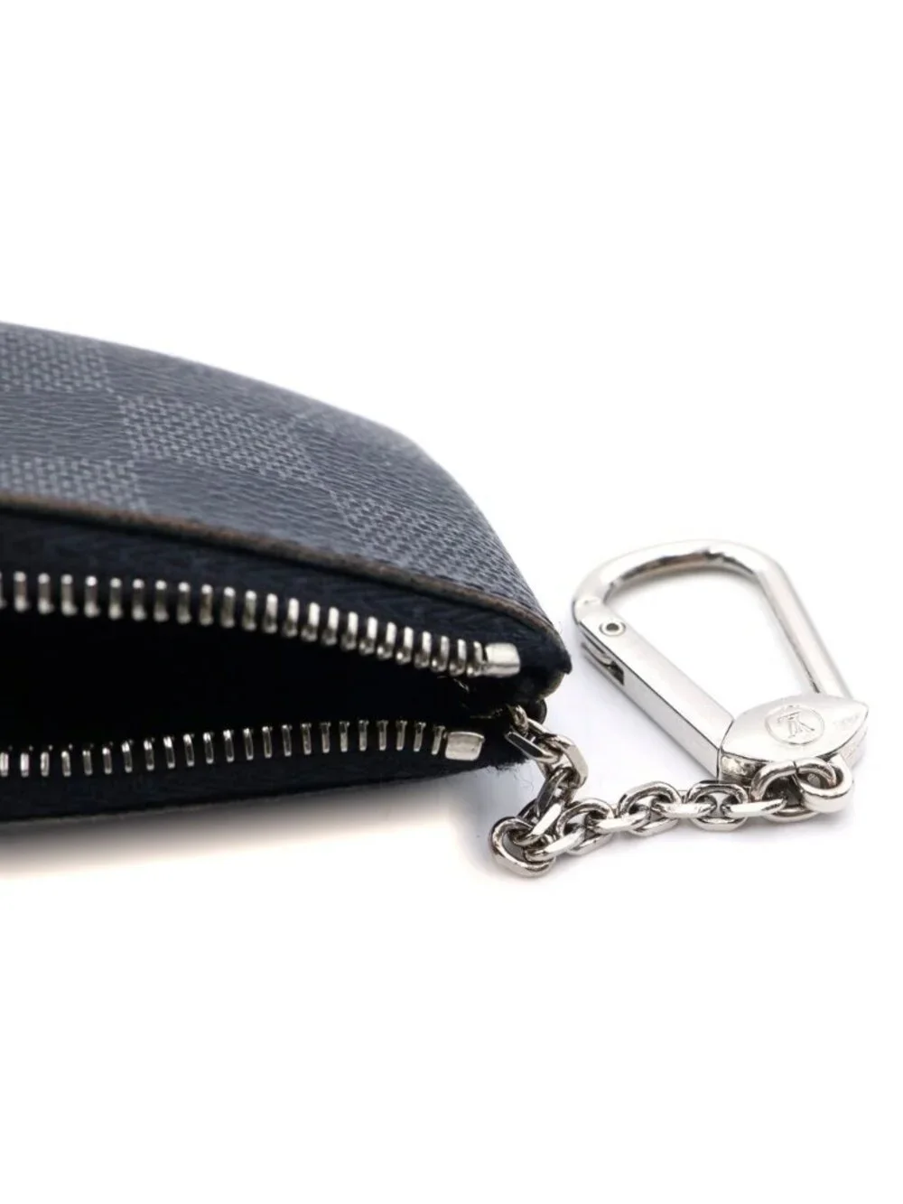 Louis Vuitton Damier Graphite Pochette Cles Card Case Black